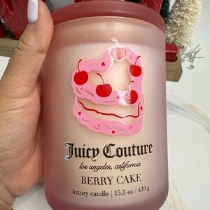 Juicy Couture Berry Cake Candle - Pink and Red new